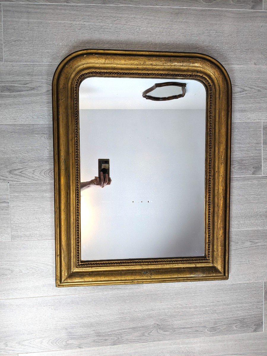 Louis Philippe Period Mirror Golden 78 X 60 Cm-photo-2
