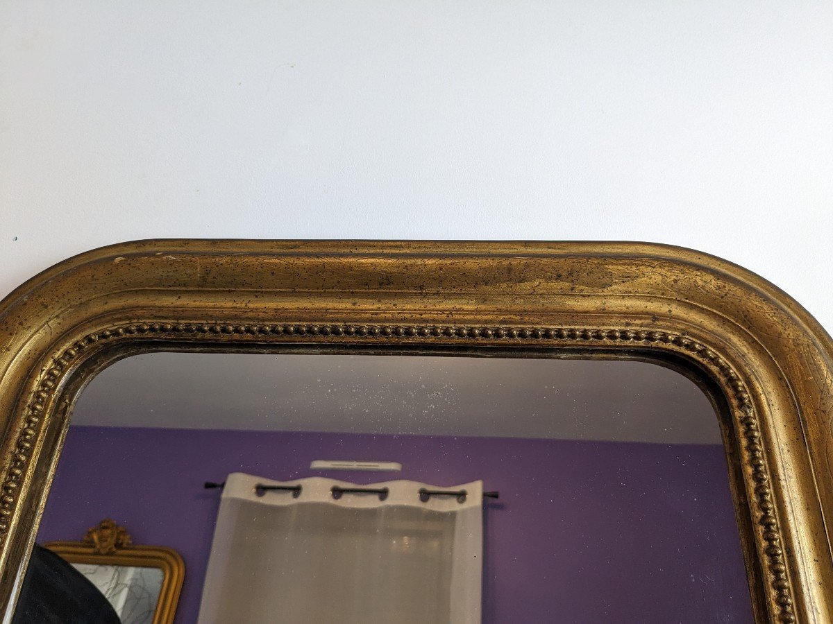 Louis Philippe Period Mirror Golden 78 X 60 Cm-photo-2