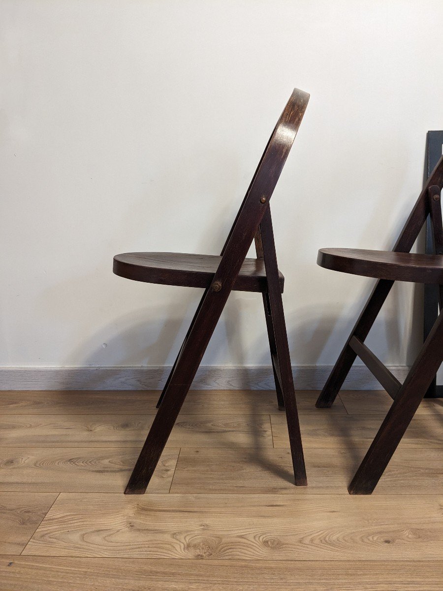 Set De 5 Chaises Pliantes B751 Par Thonet-photo-5