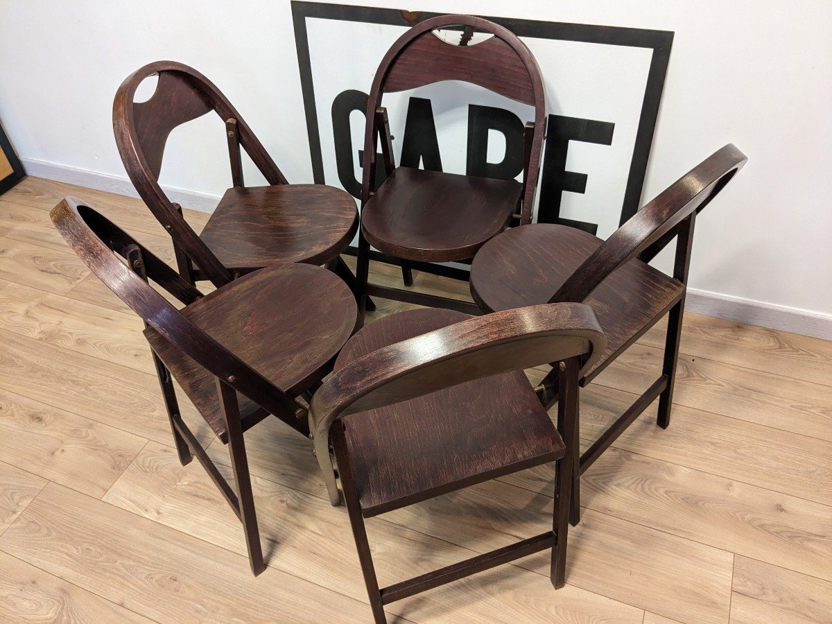 Set De 5 Chaises Pliantes B751 Par Thonet-photo-6