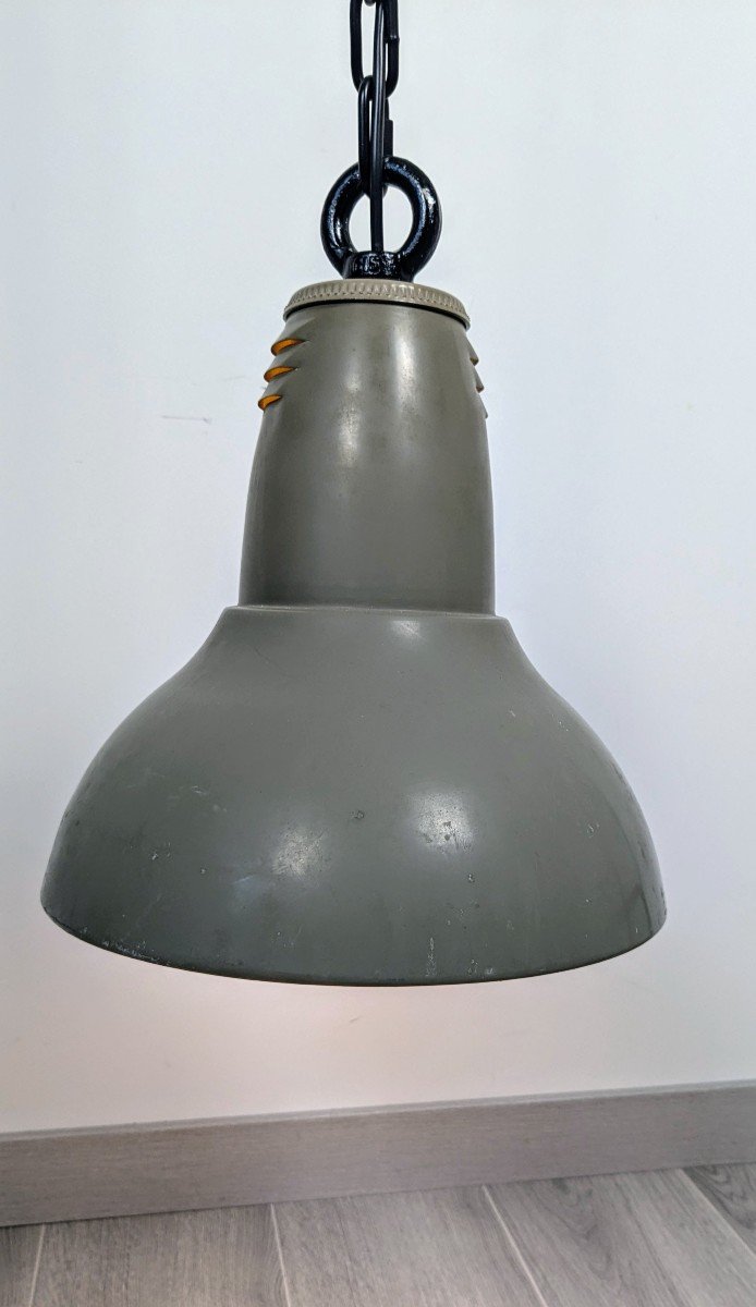 Suspension Vintage Industrielle Holophane