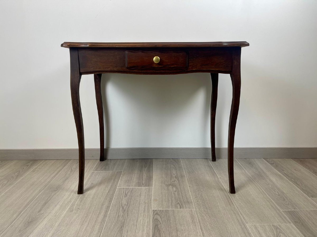 Ancienne Table à écrire De Style Louis XV En Bois Massif-photo-2