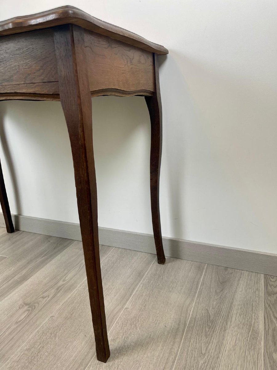 Ancienne Table à écrire De Style Louis XV En Bois Massif-photo-4