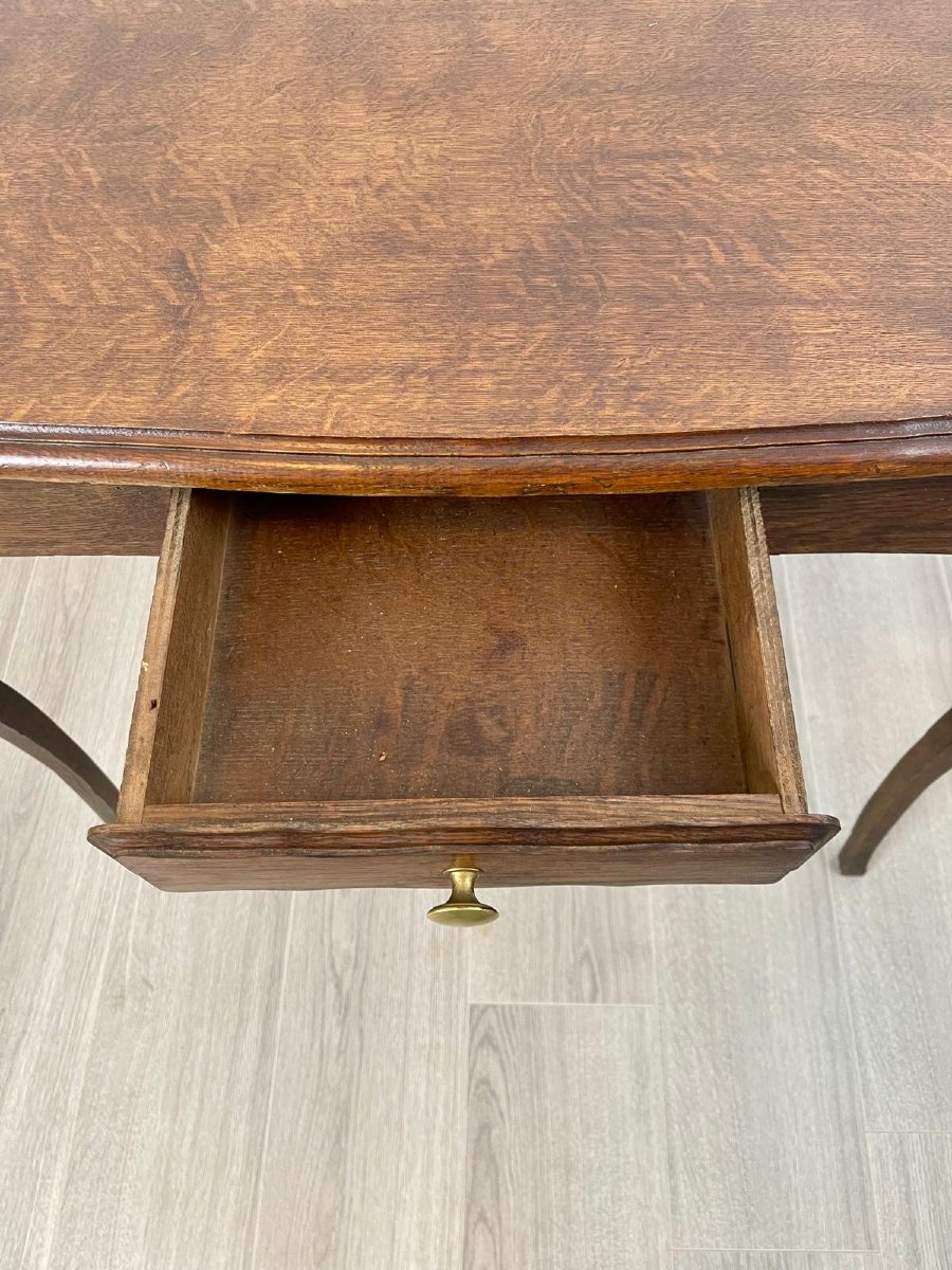 Ancienne Table à écrire De Style Louis XV En Bois Massif-photo-2