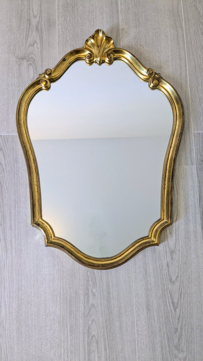 Baroque Gilded Mirror Jan Deknudt, Belgium 20th Century – Noble Refinement-photo-1