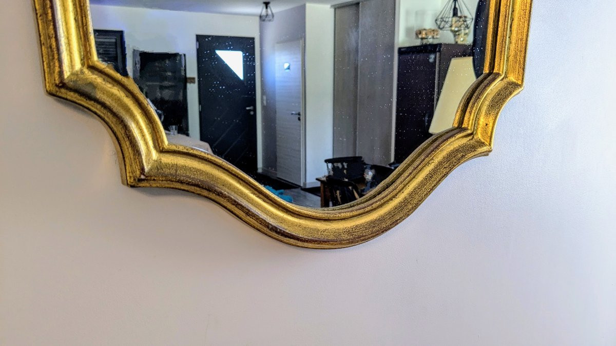 Baroque Gilded Mirror Jan Deknudt, Belgium 20th Century – Noble Refinement-photo-2
