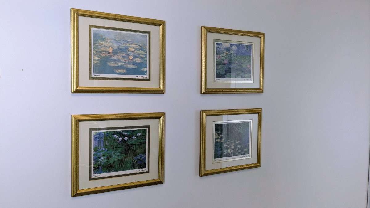 Reproductions Certifiées des Nymphéas Monet – Collection Complète Encadrée-photo-2