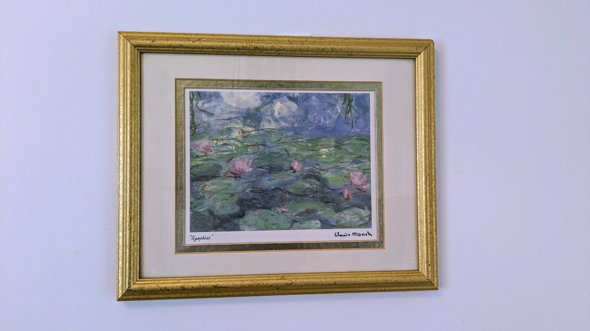 Reproductions Certifiées des Nymphéas Monet – Collection Complète Encadrée-photo-1
