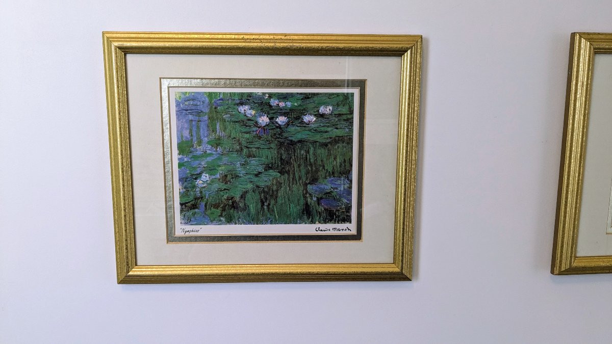 Reproductions Certifiées des Nymphéas Monet – Collection Complète Encadrée-photo-2