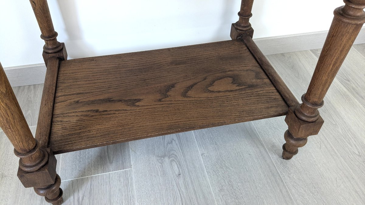 Napoleon III Style Writing Table, Solid Oak, 20th Century-photo-4