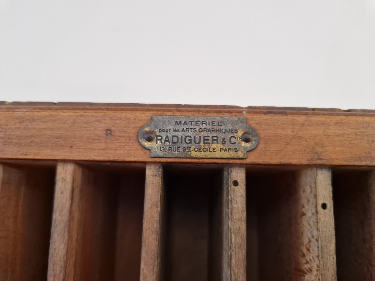 Meuble typographique Alain Radiguer – pièce rare d’imprimerie-photo-3