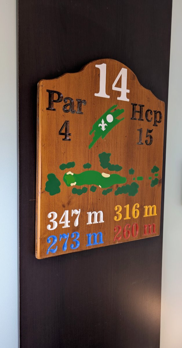 Large Antique Golf Wall Sign - Canadian Clubhouse Style-photo-2