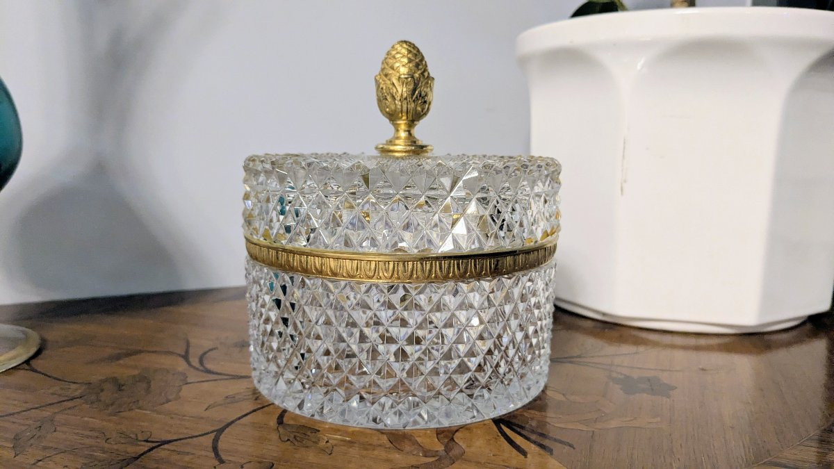 Ancienne bonbonnière en cristal — dans le goût de Baccarat, un souffle d’élégance-photo-3