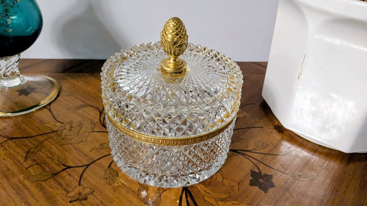 Ancienne bonbonnière en cristal — dans le goût de Baccarat, un souffle d’élégance-photo-4