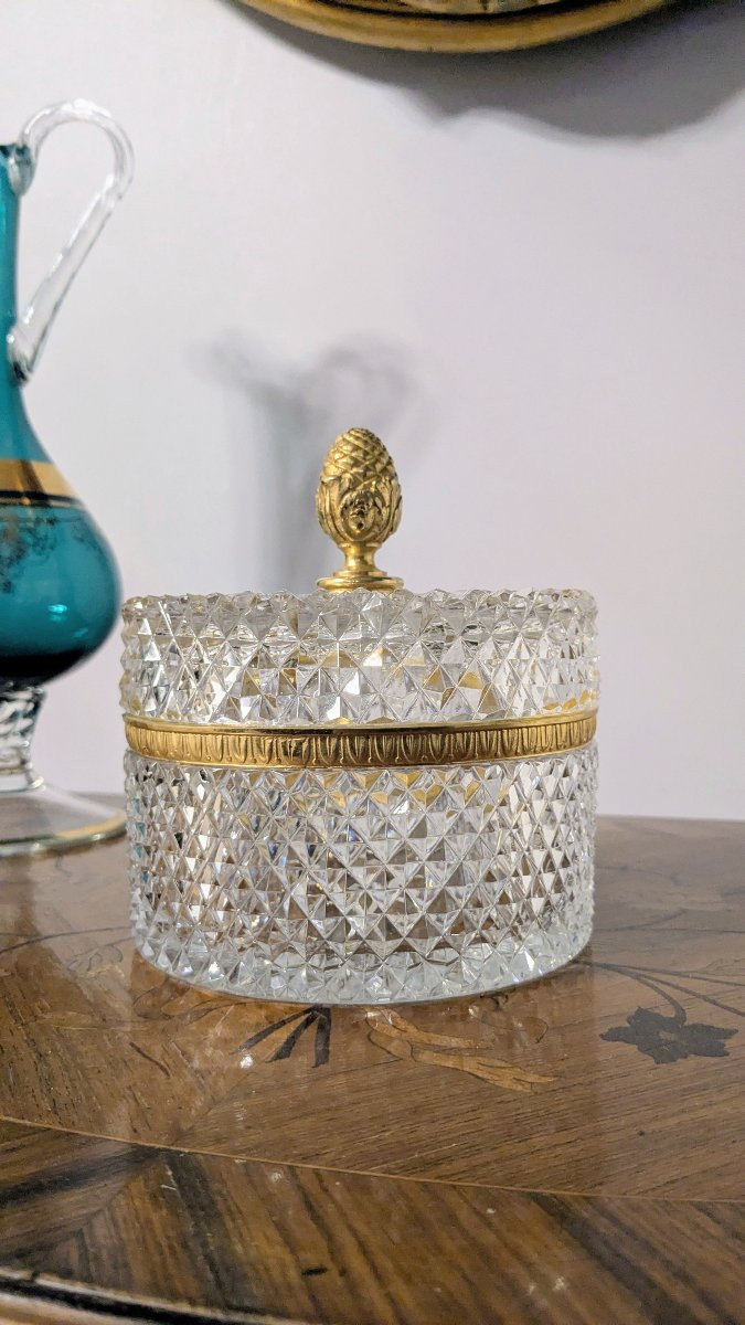 Ancienne bonbonnière en cristal — dans le goût de Baccarat, un souffle d’élégance-photo-1