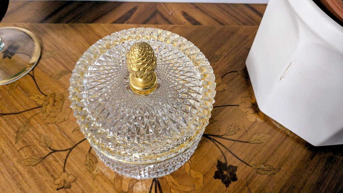 Ancienne bonbonnière en cristal — dans le goût de Baccarat, un souffle d’élégance-photo-3