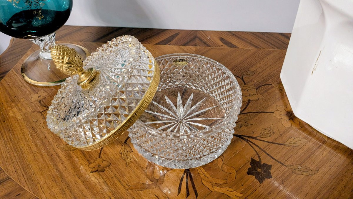 Ancienne bonbonnière en cristal — dans le goût de Baccarat, un souffle d’élégance-photo-4