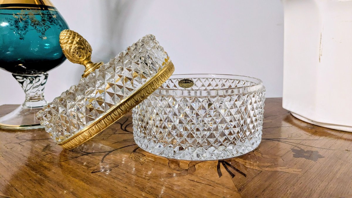 Ancienne bonbonnière en cristal — dans le goût de Baccarat, un souffle d’élégance-photo-5