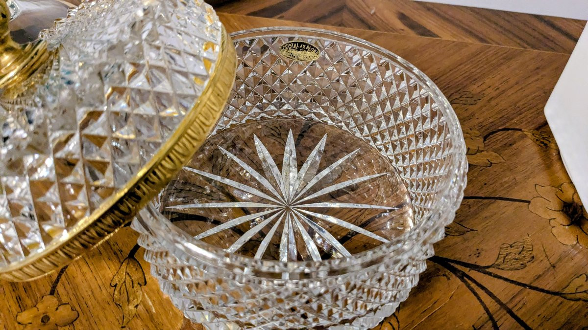 Ancienne bonbonnière en cristal — dans le goût de Baccarat, un souffle d’élégance-photo-7