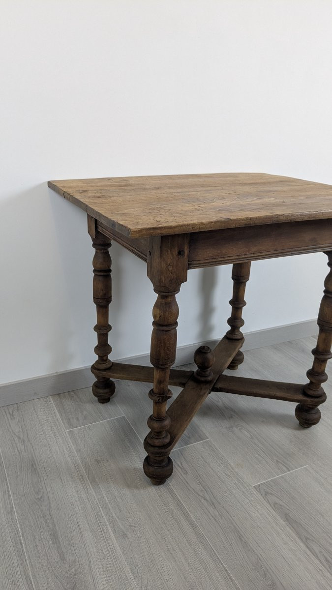 Napoleon III Period Side Or Writing Table In Turned Wood – 19th Century-photo-3