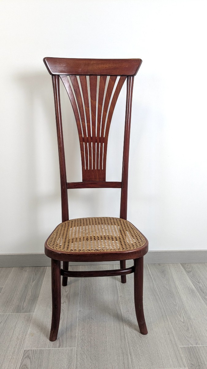 Chaise de nourrice Thonet en bois courbé, fin XIXe – début XXe siècle-photo-4