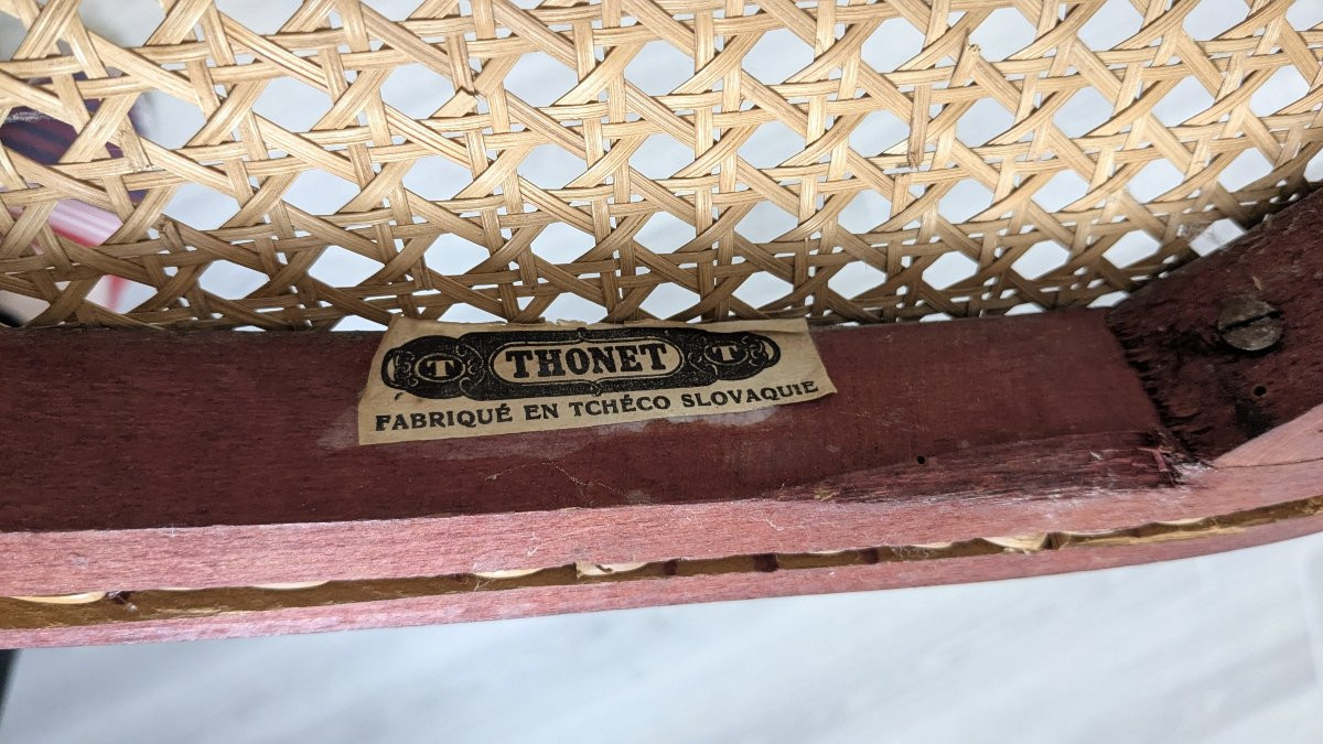 Chaise de nourrice Thonet en bois courbé, fin XIXe – début XXe siècle-photo-4