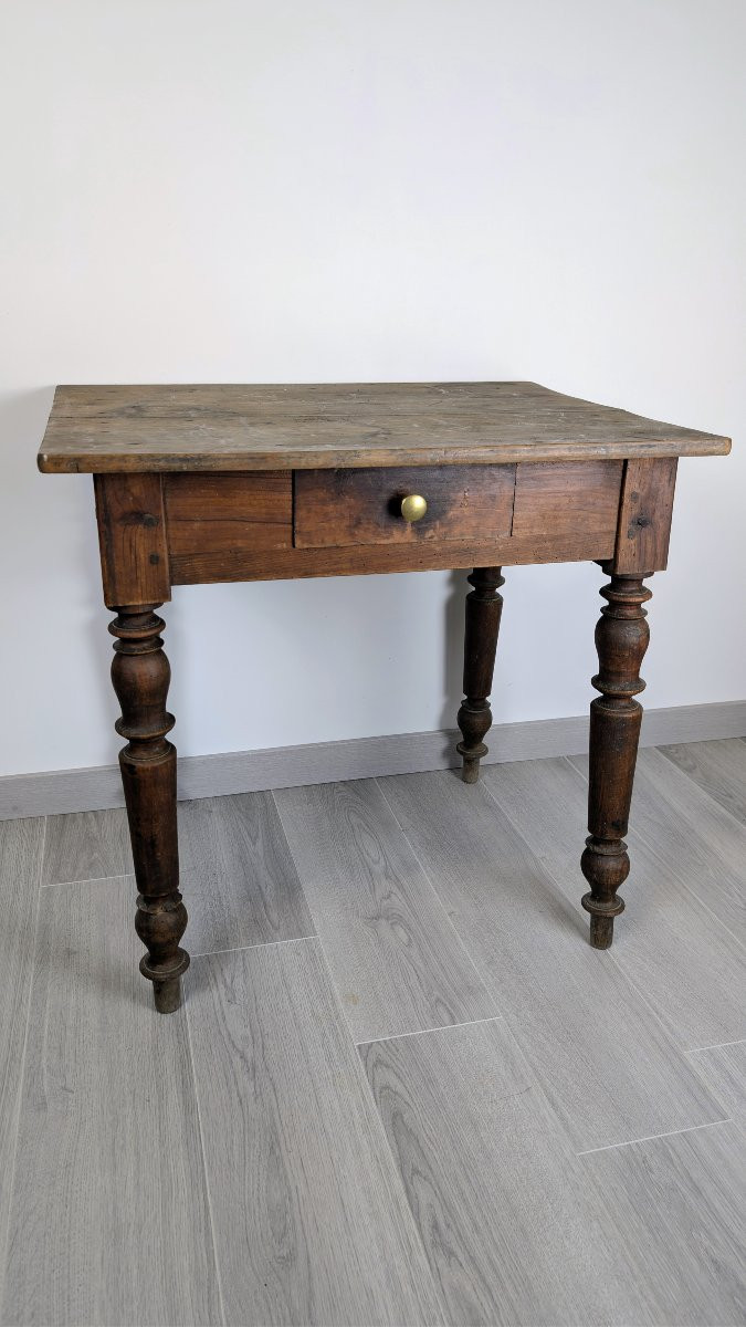 Table à écrire Napoléon III en bois, travail du XIXe siècle-photo-2