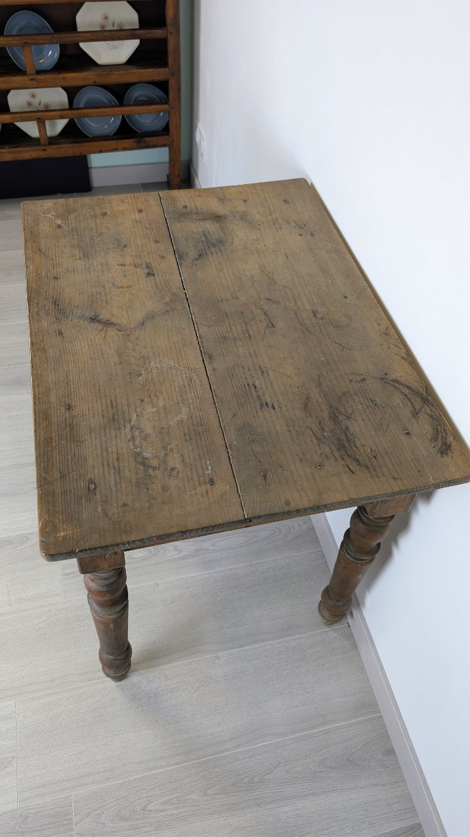 Table à écrire Napoléon III en bois, travail du XIXe siècle-photo-4
