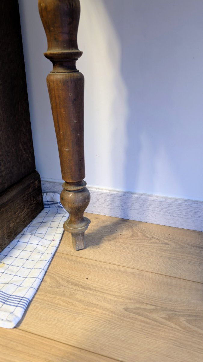 Table à écrire Napoléon III en bois, travail du XIXe siècle-photo-2