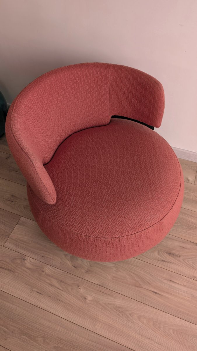 Curl Armchair By Roche Bobois, Designed By Roberto Tapinassi And Maurizio Manzoni X Sonia Rykiel Maison-photo-2