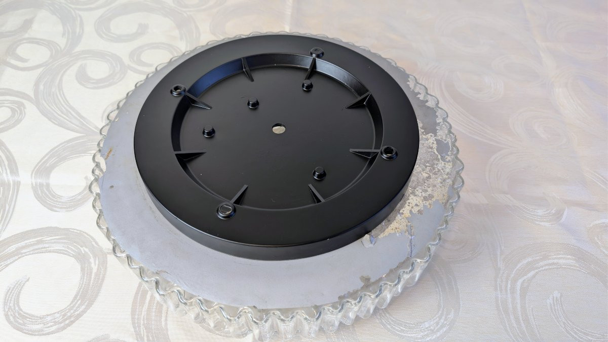 Space Age Ceiling Light In Bubbled Glass By Staff Leuchten, Germany, 1960s-photo-4