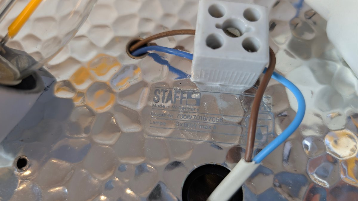 Space Age Ceiling Light In Bubbled Glass By Staff Leuchten, Germany, 1960s-photo-7