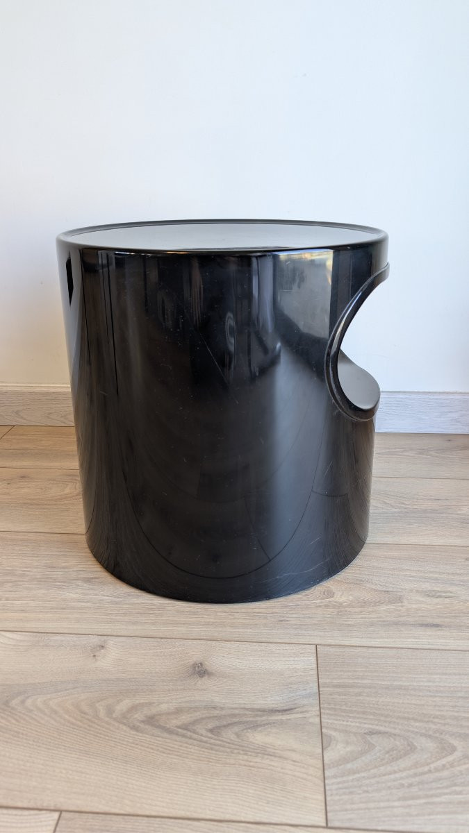 Italian Artemide Bedside Table By Emma Gismondi Schweinberger, Space Age Era-photo-1