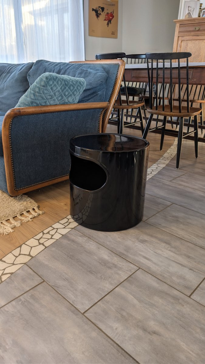 Italian Artemide Bedside Table By Emma Gismondi Schweinberger, Space Age Era-photo-6