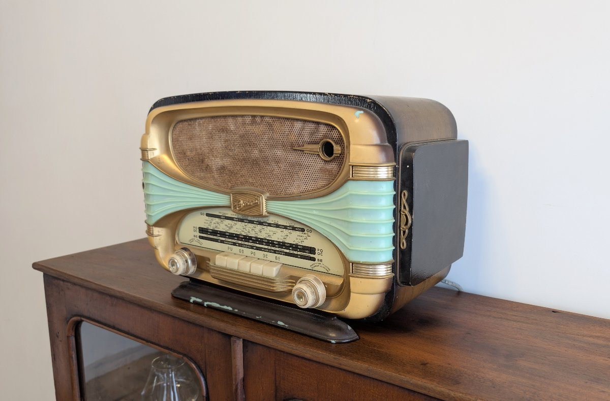 Poste TSF Océanic modèle Surcouf, radio française de 1957-photo-3