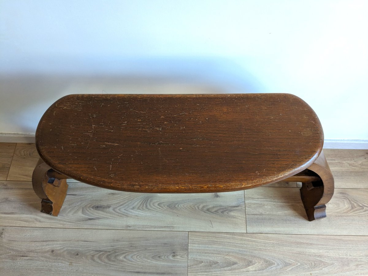 Banc d’orgue en chêne massif, époque Art nouveau-photo-3