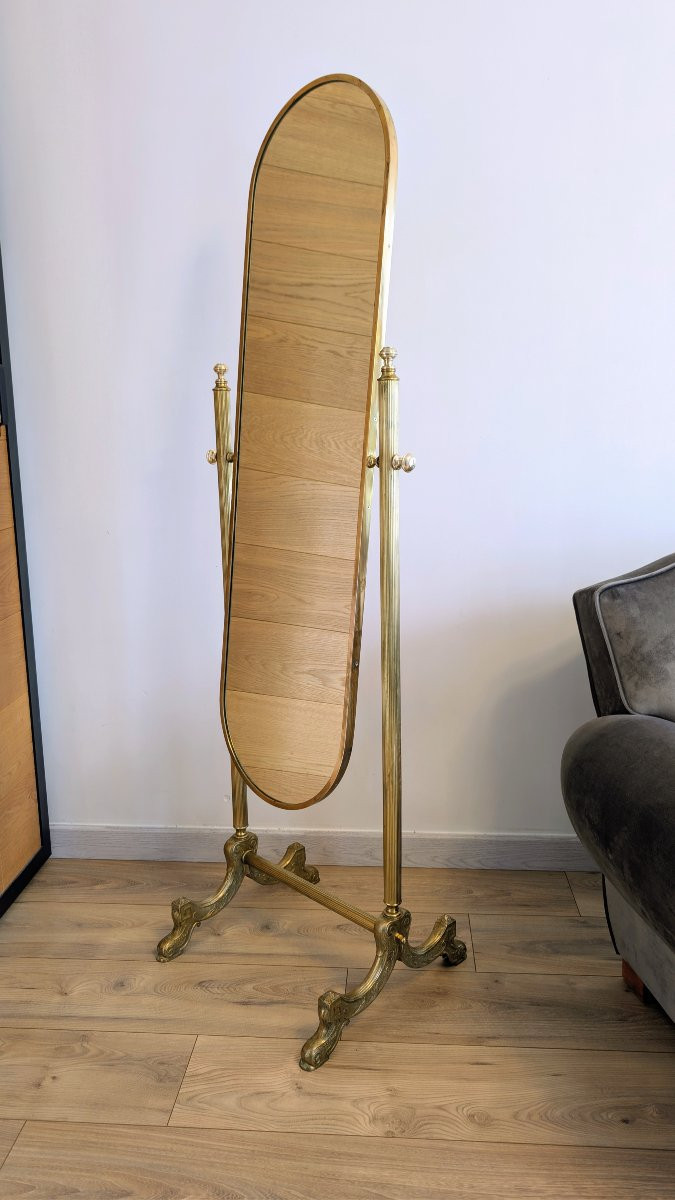 Psyche In Gilded Brass, Neoclassical Style-photo-3