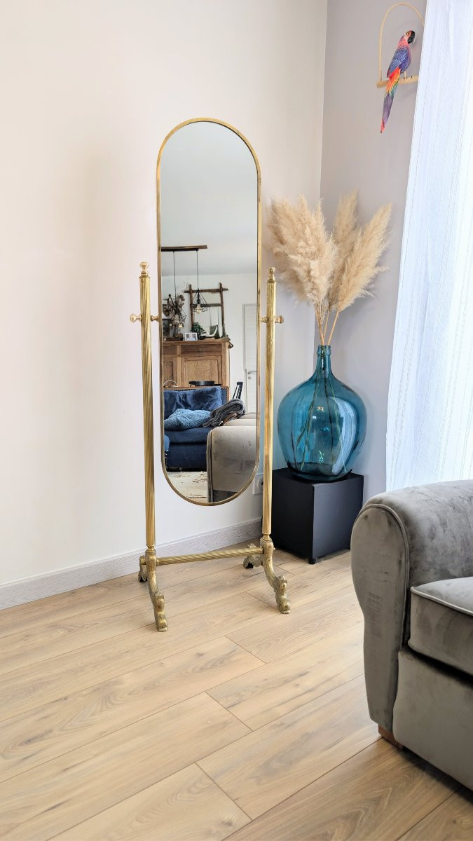 Psyche In Gilded Brass, Neoclassical Style-photo-6