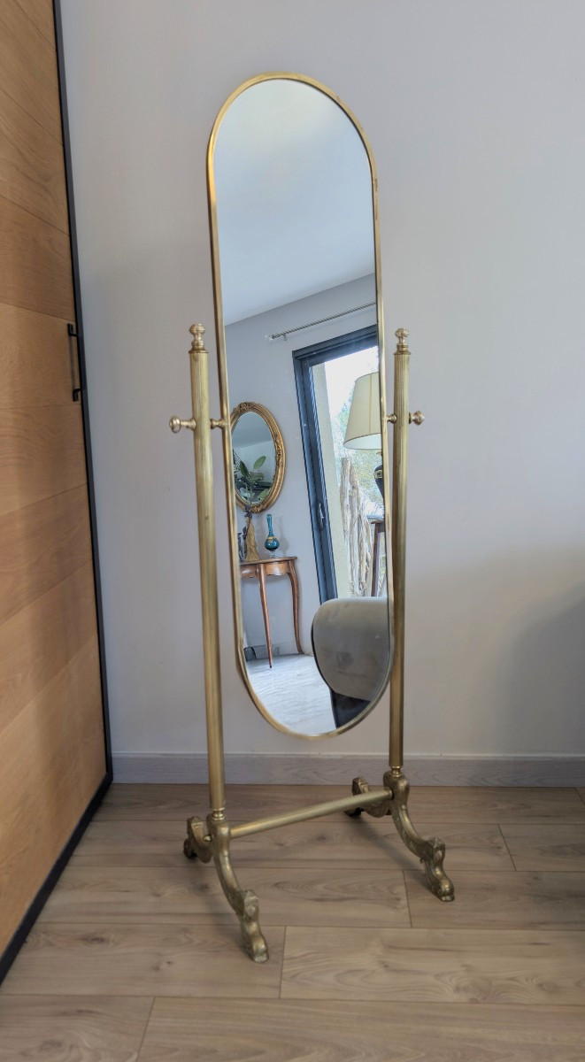 Psyche In Gilded Brass, Neoclassical Style