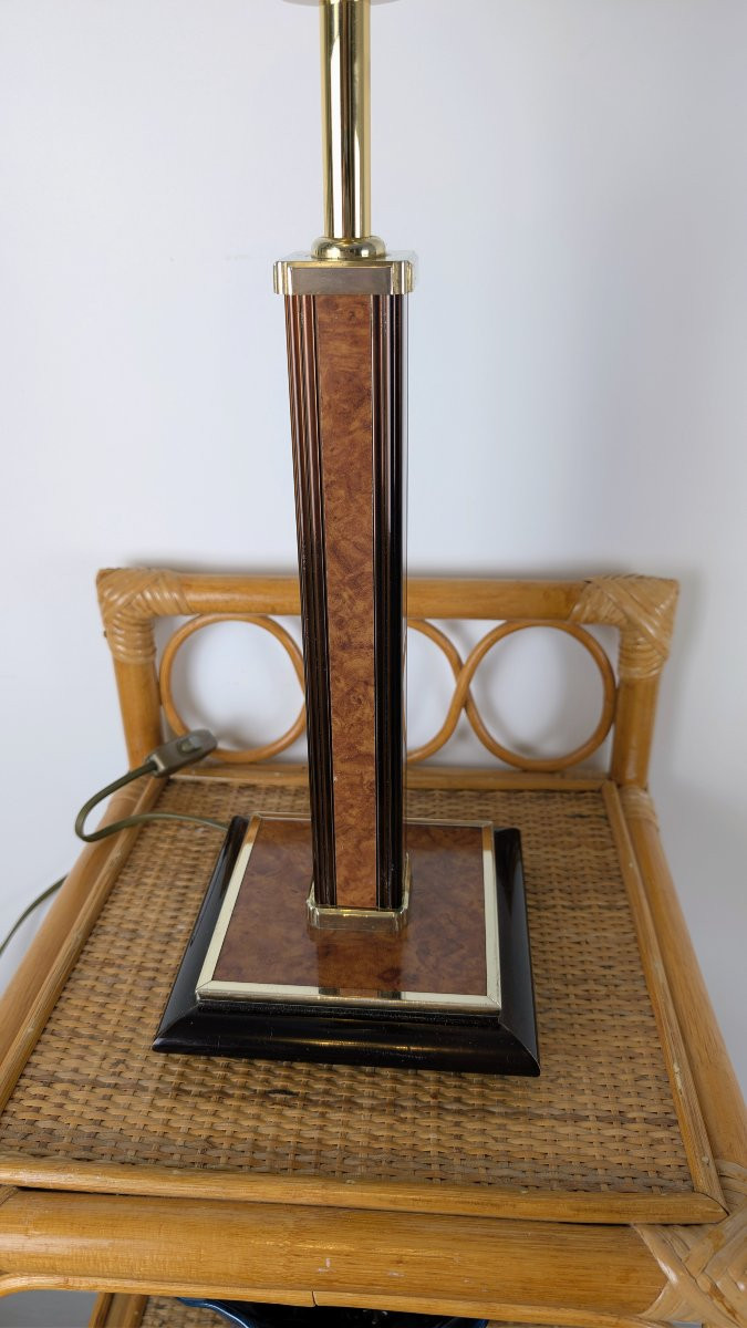 Table Lamp, Monteuse N°25 Base, Art Deco Shade-photo-4