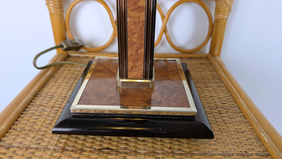 Table Lamp, Monteuse N°25 Base, Art Deco Shade-photo-1