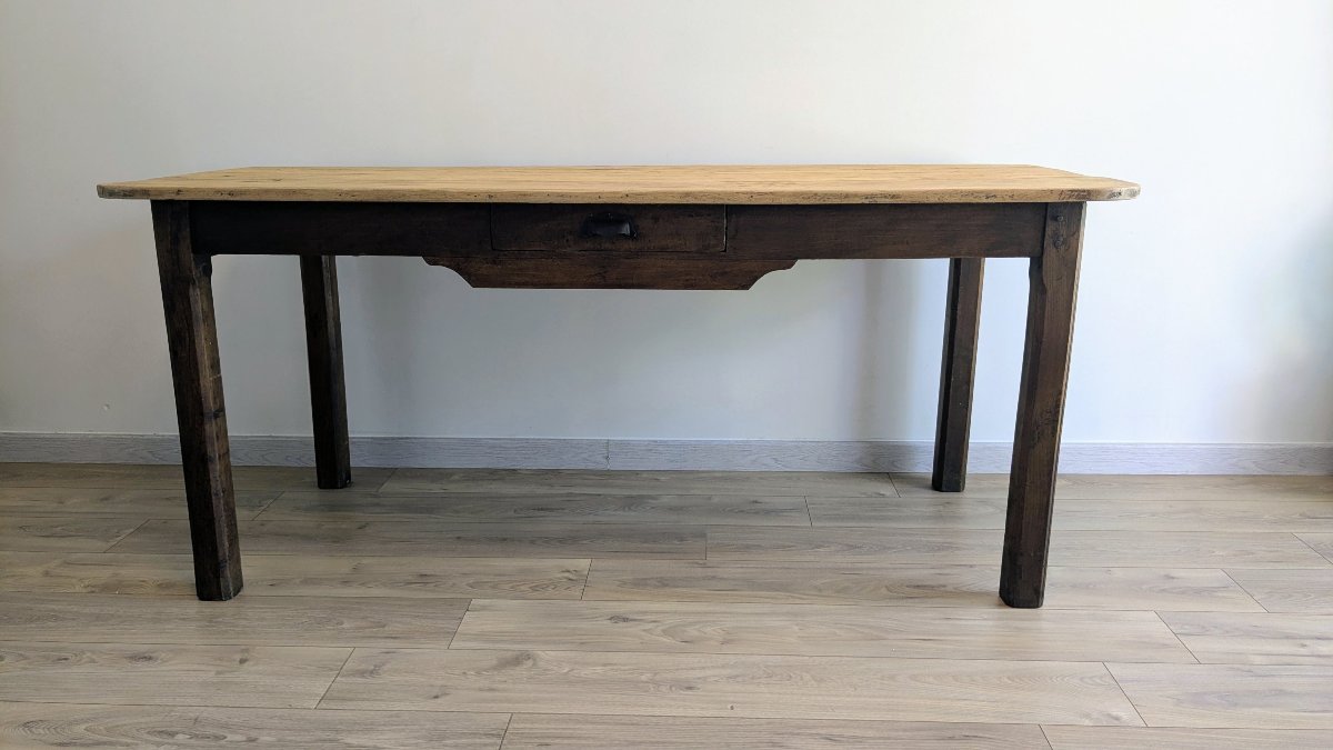 Large Late 19th - Early 20th Century French Farm Table -- 178 Cm