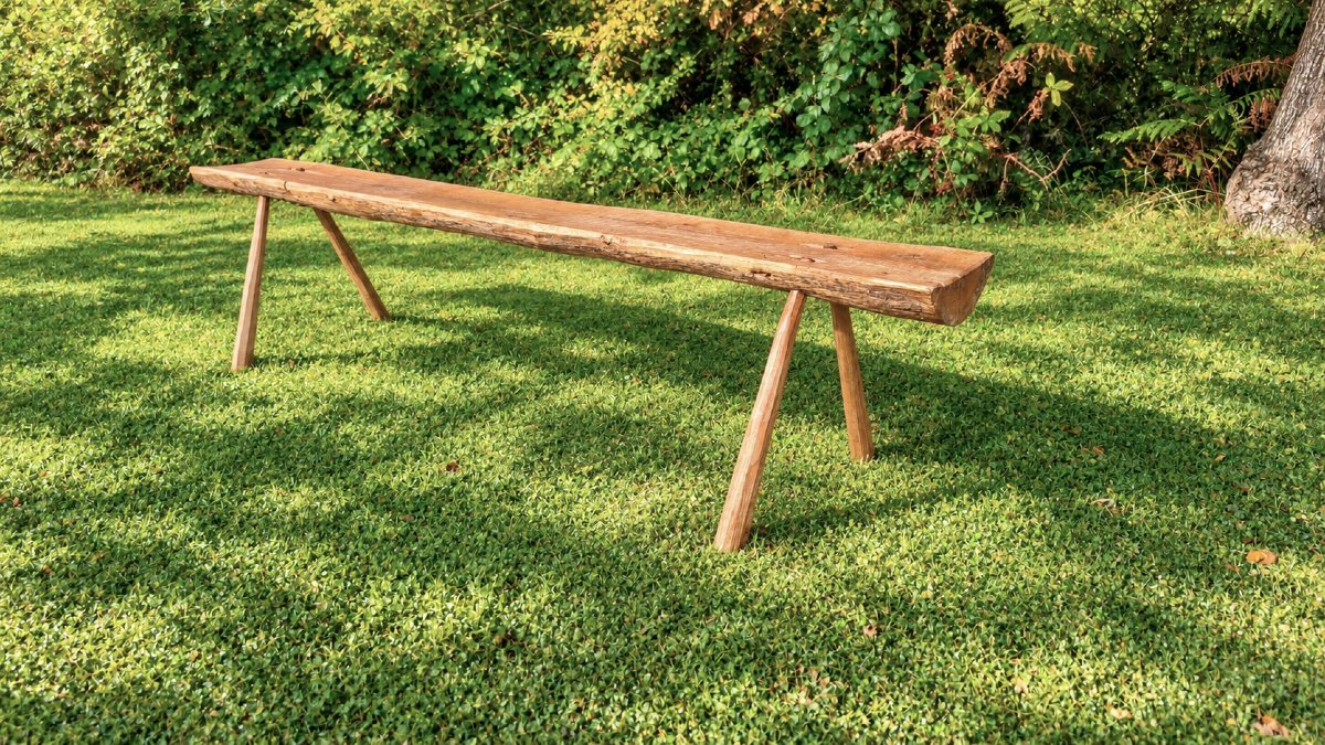Pair Of Large, Rustic Solid-wood Farm Benches – Traditional Craftsmanship – 200 Cm-photo-4