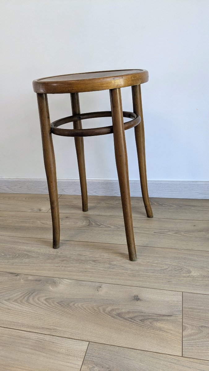 Tabouret en bois courbé par Jacob & Josef Kohn, Vienne – vers 1900-photo-3