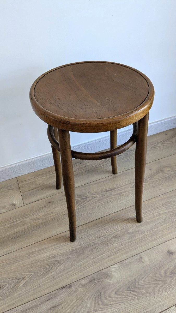 Tabouret en bois courbé par Jacob & Josef Kohn, Vienne – vers 1900-photo-3