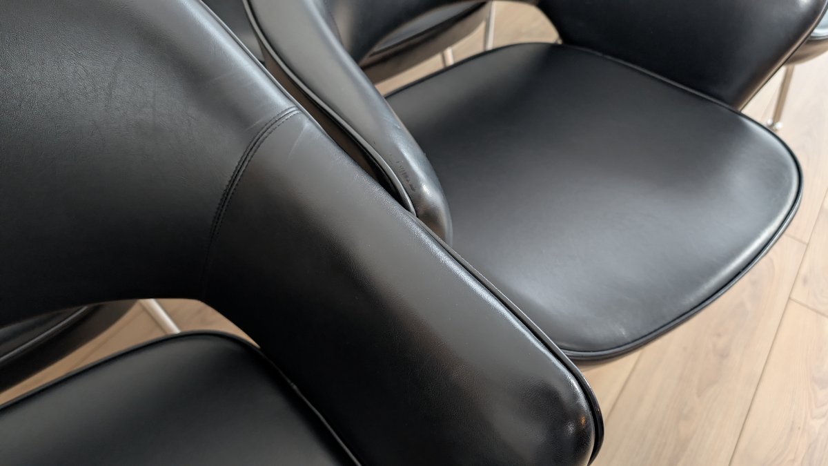 Suite de 6 fauteuils modèle "Conference" par Eero Saarinen pour Knoll International – Années 70-photo-6