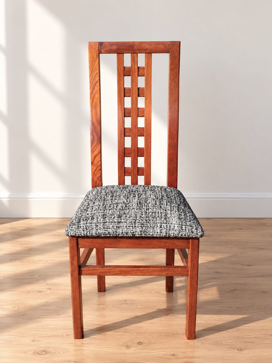 Set de 8 chaises en teck vintage, style Mackintosh - Années 70-photo-3
