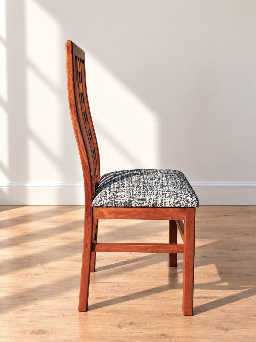 Set de 8 chaises en teck vintage, style Mackintosh - Années 70-photo-4