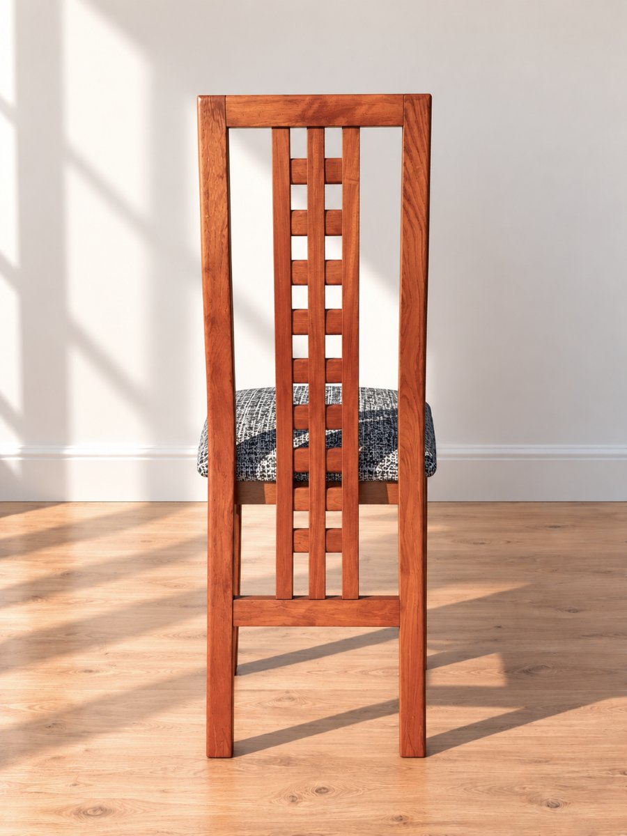 Set de 8 chaises en teck vintage, style Mackintosh - Années 70-photo-5