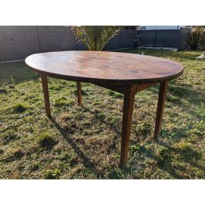 Table De Ferme Ovale 154 Cm